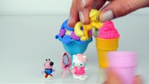 Peppa pig Play doh Ice cream Kinder Surprise eggs My little pony Toys Minnie mouse 2015 toy egg