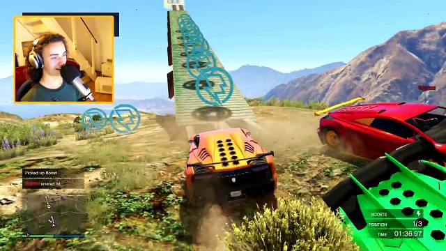 GTA 5 Xbox One Extreme Car Stunting Race (GTA 5 Funny Moments)