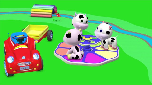 Развивающий 3Д мультфильм для малышей: Машинка строит детскую площадку, мультик студии Зим