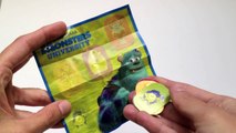3 Monsters University Kinder Joy Surprise Chocolate Eggs Unboxing
