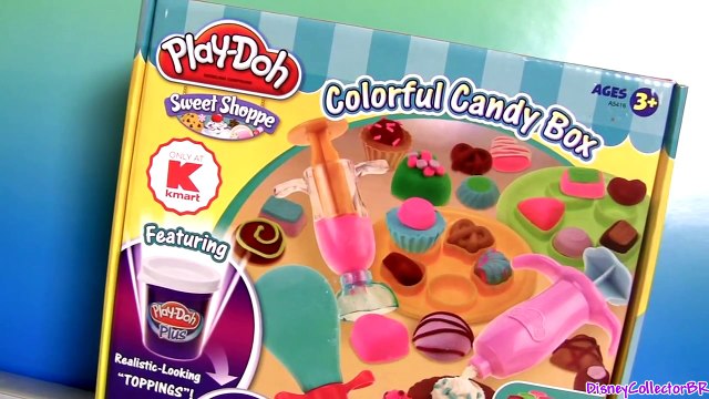 Play Doh Colorful Candy Box Sweet Shoppe ❤ How to Make Lollipops Cookies Cupcakes by FunToys