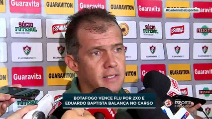 Após derrota para o Botafogo, Eduardo Baptista sofre pressão