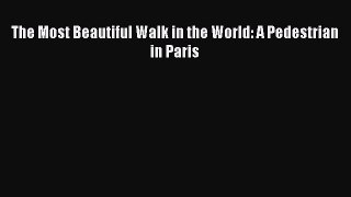 Read The Most Beautiful Walk in the World: A Pedestrian in Paris Ebook Free