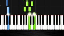 Tetris Theme - EASY Piano Tutorial (50% Speed) by PlutaX - Synthesia