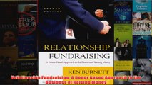 Download PDF  Relationship Fundraising A Donor Based Approach to the Business of Raising Money FULL FREE
