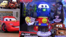 Cars 2 Squinkies Globie Dispenser Mini Globe Gumball Machine Disney Figures review Pixar