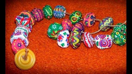 Бусы из соленого теста