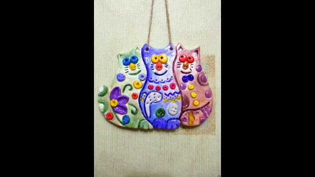 Кулон из солёного теста