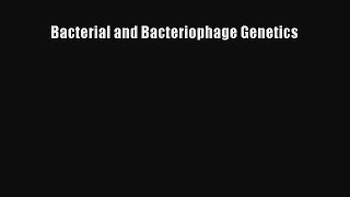 PDF Bacterial and Bacteriophage Genetics  EBook