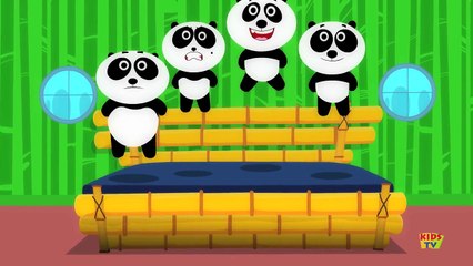 Five Little Pandas | Nursery Rhymes For Children | Kids TV Original Songs