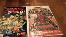 Comic Book Reveiws:The simpsons treehouse of horror #20 Deadpool Original Sin 35 AND superman