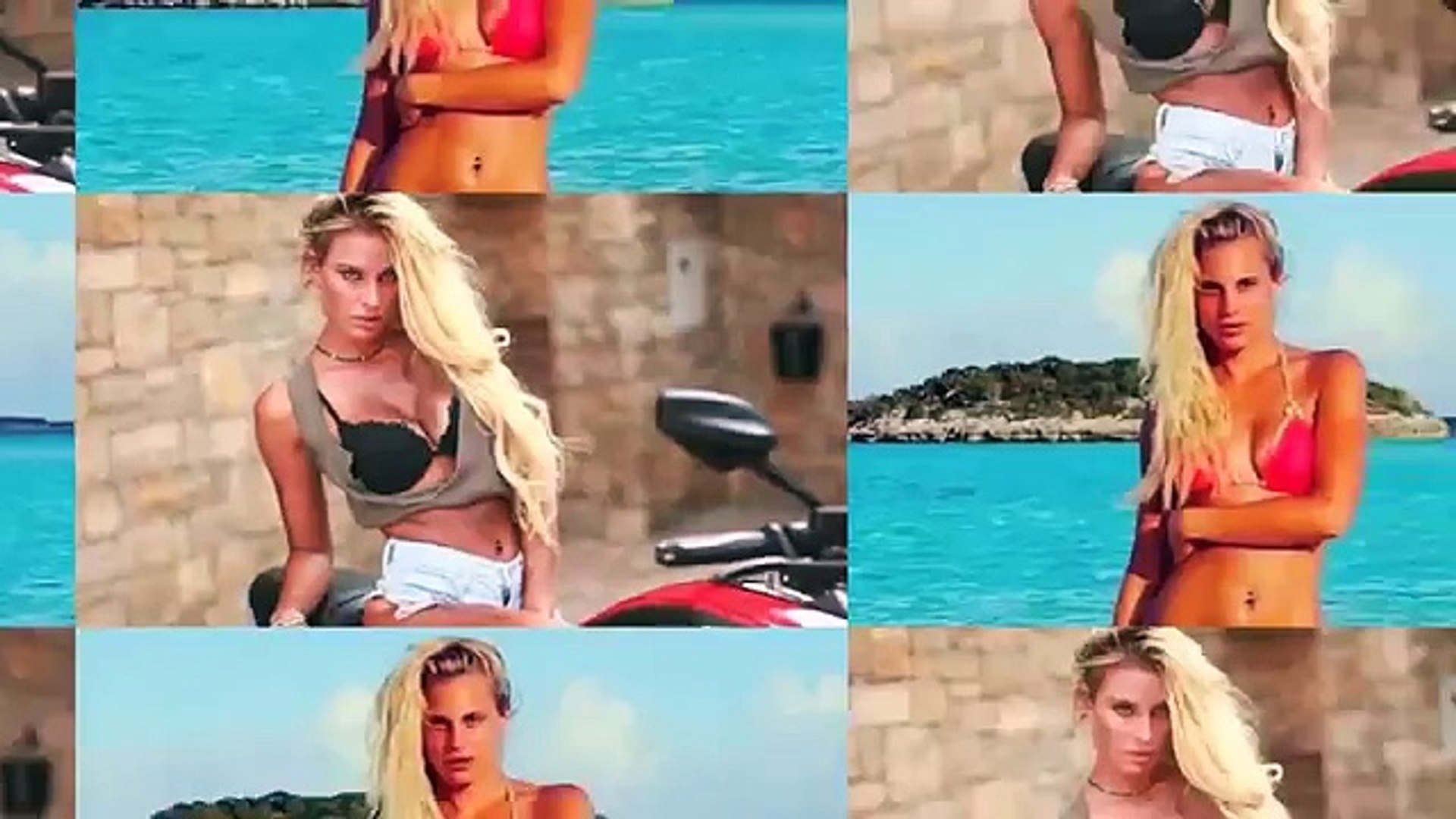 Francesca Brambilla HOT Cleavage Butt Show In Pink Bikini - video  Dailymotion