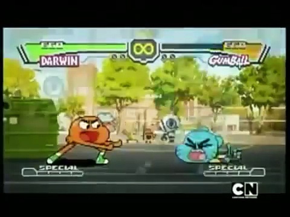 el increible mundo de gumball pelea darwin vs gumball