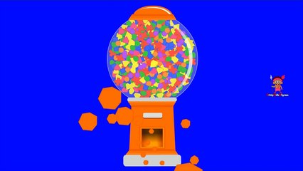 Shapes for Children to Learn with Gumball Machine - Shapes for Kids to Learn - Kids Learning Videos