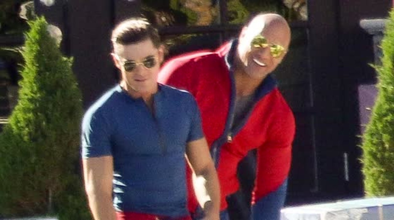 Dwayne 'The Rock' Johnson y Zac Efron inician filmación de Baywatch