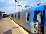 NJ PATH Train P5 at Harrison one More Stop to Newark New Jersey