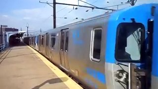 NJ PATH Train P5 at Harrison one More Stop to Newark New Jersey
