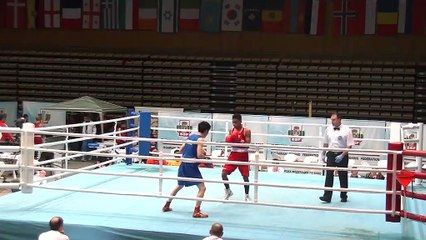 Highlights : Marcus GEVIA (FRA) vs Jianguan HU (CHN) - 52kg - STRANDJA CUP (Tour préliminaire 2)