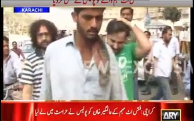 Fixit Alamageer Khan arrested by Police when he tried to protest with garbage truck infront of Sindh CM house