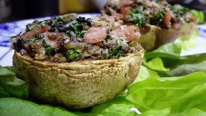 Шампиньоны фаршированые по-итальянски
