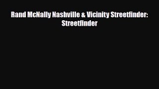 PDF Rand McNally Nashville & Vicinity Streetfinder: Streetfinder PDF Book Free
