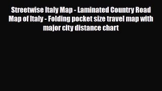 Download Streetwise Italy Map - Laminated Country Road Map of Italy - Folding pocket size travel