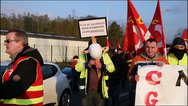 Vallourec : de Saint-Saulve à Valenciennes, la manif des métallos CGT