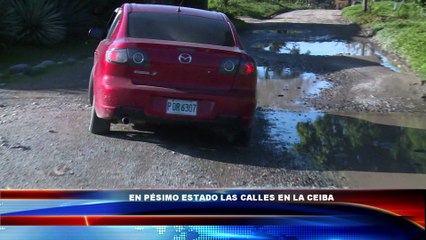 En pesimo estado las calles de La Ceiba