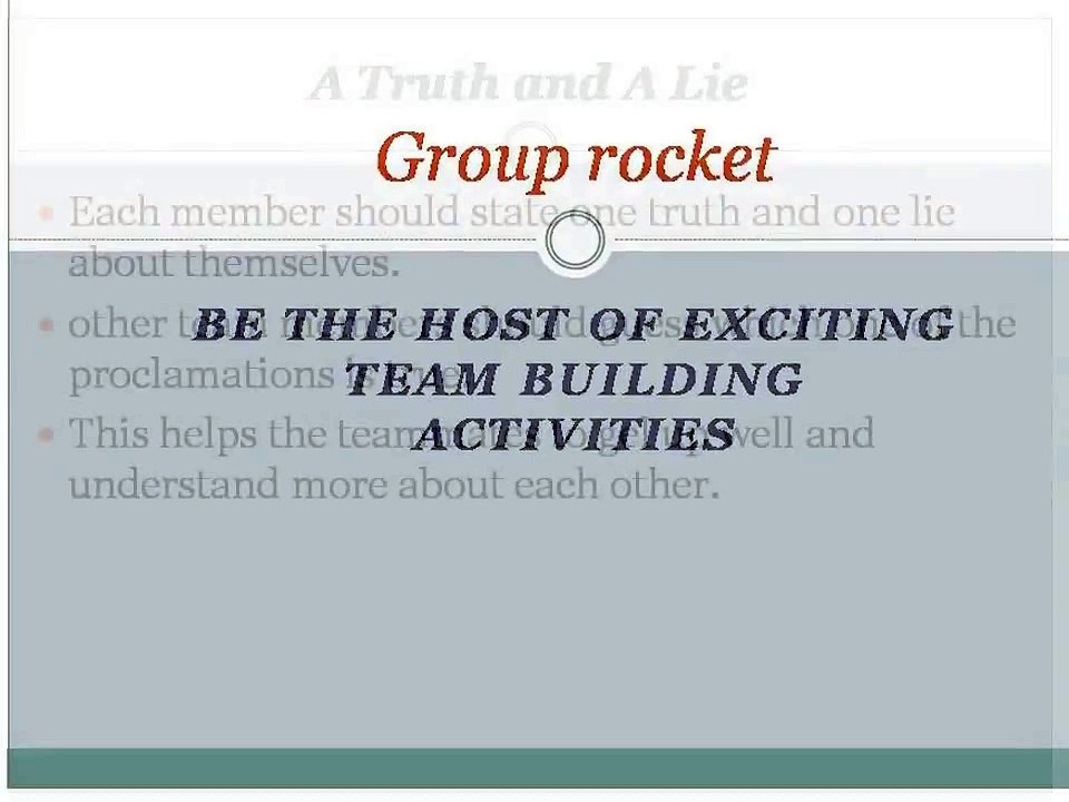 Team Building Activities