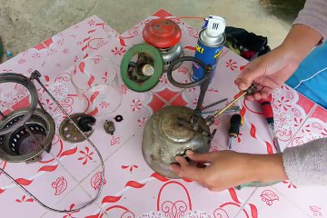 วิธีบูรณะตะเกียงเจ้าพายุ ตอนที่ 1 การถอดอะไหล่ตะเกียงเจ้าพายุ  Rebuilding pressure Lanterns part 1