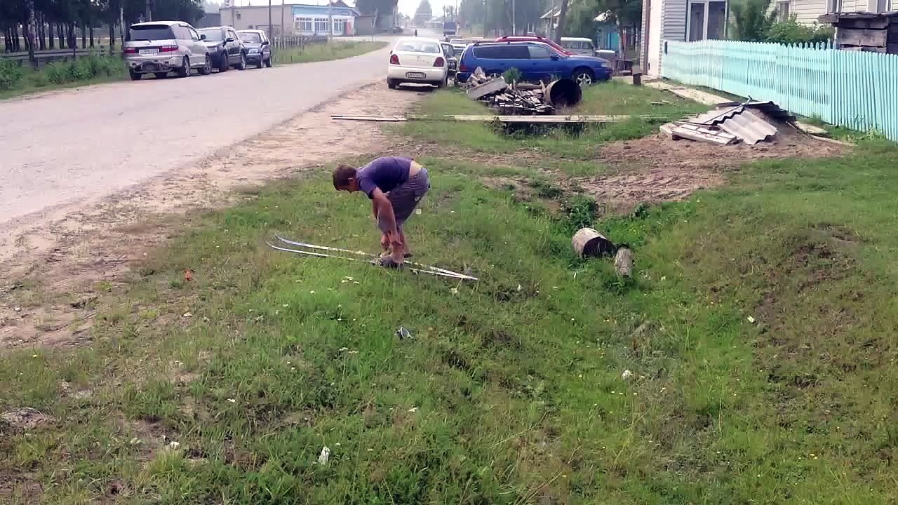 Серёга на лыжах
