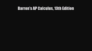 Download Barron's AP Calculus 13th Edition PDF Free