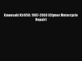 Book Kawasaki Klr650: 1987-2003 (Clymer Motorcycle Repair) Read Full Ebook