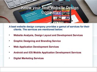 Go for a good website design company