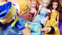 Disney Princess Jasmine PREGNANT Barbie Parody Dream Birth Story Disney Frozen Elsa Beast Aladdin