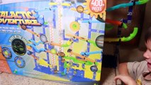 HUGE Marble Race Toy Unboxing Marble Mania Galactic Marble DIY Playset AllToyCollector Toby Present