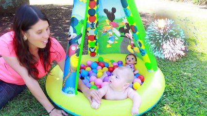 BABY BOY ELI Vlog Celebrate Baby Milestones BABY ALIVE Reveal Surprise Ball Pit CANDY