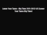 [PDF] Lower Your Taxes - Big Time 2011-2012 4/E (Lower Your Taxes Big Time) Download Full Ebook