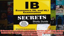 Download PDF  IB Economics SL and HL Examination Secrets Study Guide IB Test Review for the FULL FREE