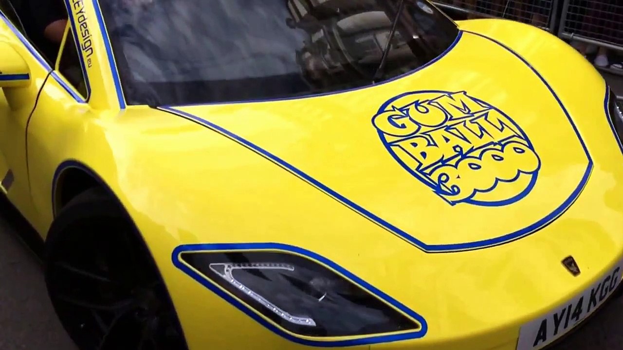 JF Automotive with the Arash AF8 Supercar at the Gumball 3000 Rally in London with Oakley Design