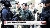 Defense minister visits military units to ensure combat readiness against N. Korea