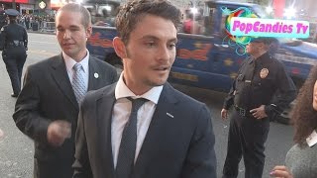 Shiloh Fernandez takes selfies while greeting fans at We Are Your Friends Premiere in Hollywood