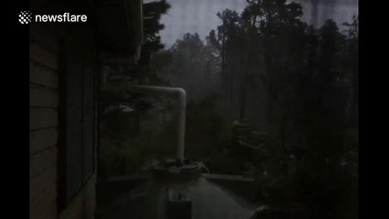 Dramatic footage of Cyclone Winston hitting a home in Fiji