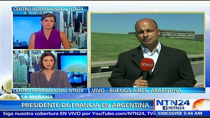Presidentes de Francia y Argentina se reunieron en el país latino para mejorar acuerdos comerciales