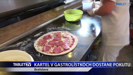 KARTEL V GASTROLÍSTKOCH DOSTANE POKUTU
