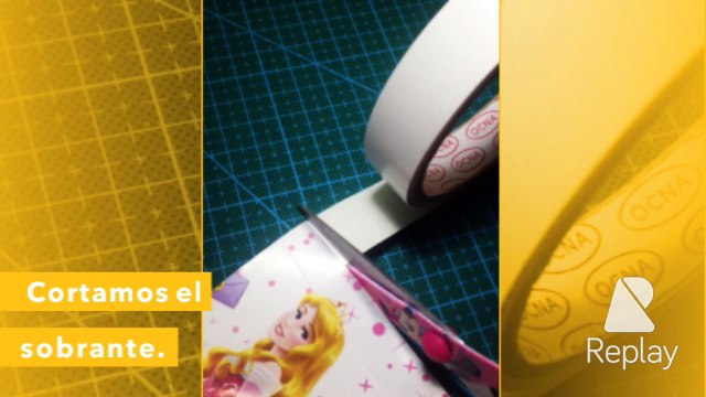 Como Hacer WashiTape o Cinta Decorativa casera/ youtu.be/P9X3z55MeB0