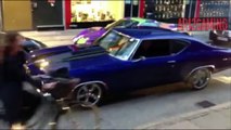 Chevy Chevelle Burnout Then Gets Busted by Cops (Gumball Rally)