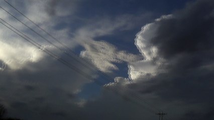 Thundestorm anvil Raleigh, North Carolina area that produced multiple tornadoes 2/24/16