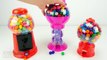 3 Candy Bubble Gum Machine with Gumballs and Fun