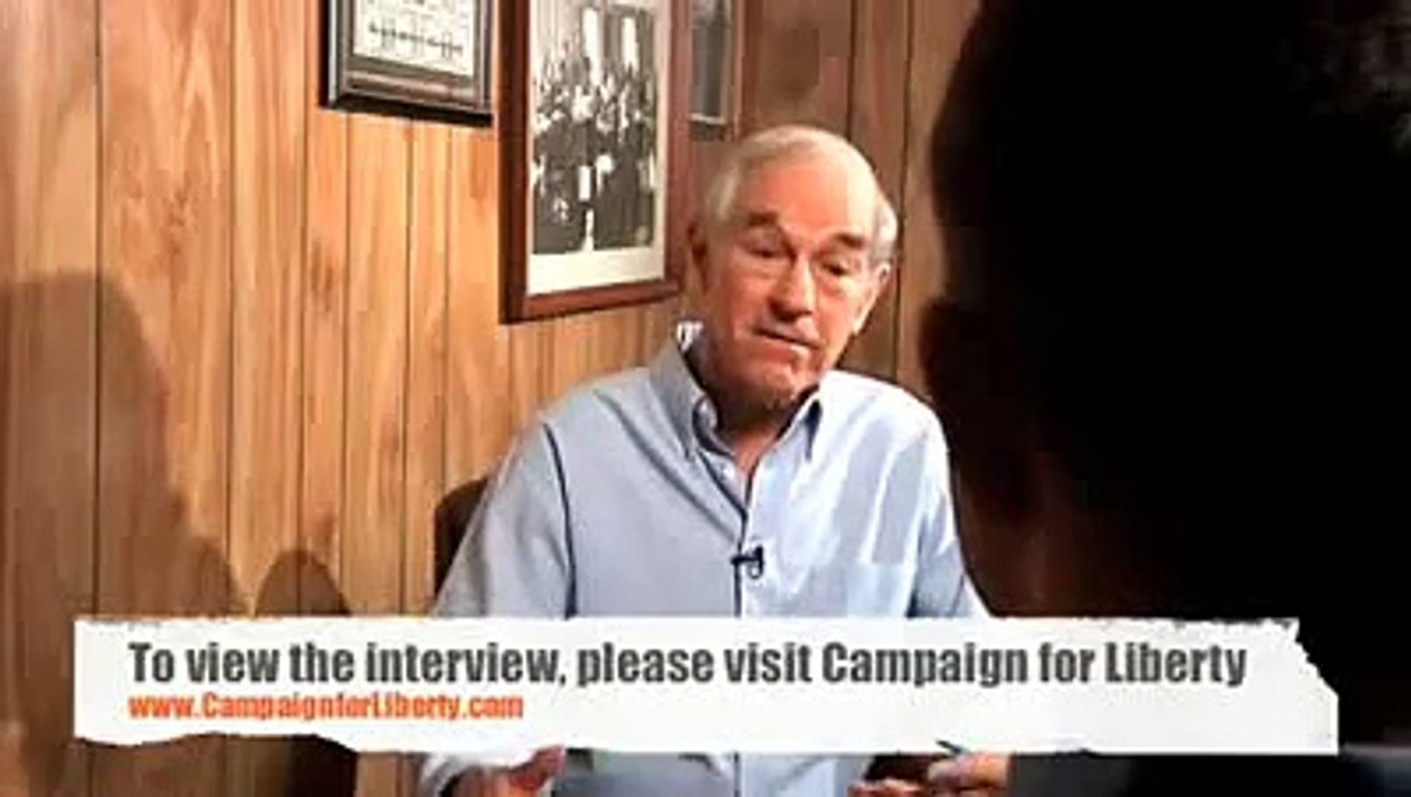 Ron Paul challenges Ben Stein to a debate 1-1-10